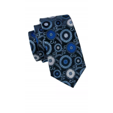 Stropdas tinten blauw zilver Fantasy